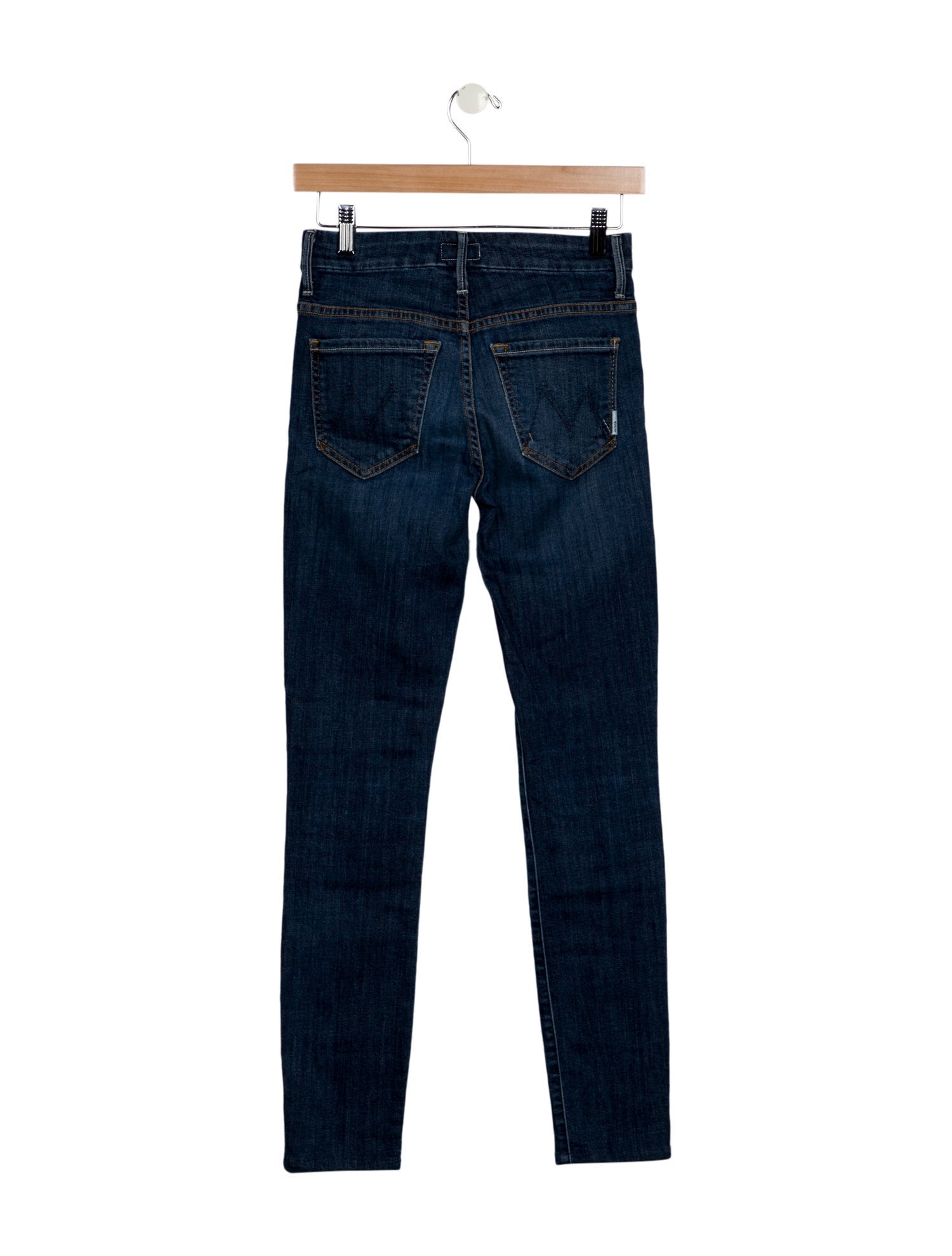 Mother Mid-Rise Skinny Leg Jeans